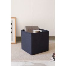 Rek Home Lacivert Dolap İçi Çamaşır Oyuncak Düzenleyici Katlanır 28x28x28 cm Saklama Kutusu Organizer