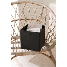 Rek Home Siyah Dolap İçi Çamaşır Oyuncak Düzenleyici Katlanır Saklama 28x28x28 cm Kutusu Organizer