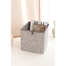 Rek Home Yaprak Gri Dolap İçi Çamaşır Oyuncak Düzenleyici Katlanır 28x28x28 cm Saklama Kutusu Organizer