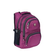Relaxion RLX2226 Mor 5 Bölmeli Suya Dayanıklı Ergonomik Astarlı Kumaş Okul Sırt Çantası