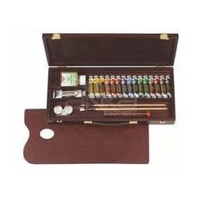 Rembrandt RT01840004 Ahşap Kutulu Traditional Set Yağlı Boya