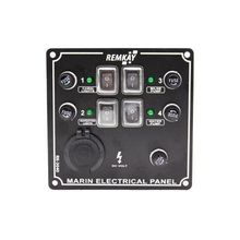 Remkay 12V 10'lu İzoleli Çakmaklı Switch Panel