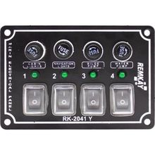 Remkay 12V 8'li İzoleli Yatay Switch Panel