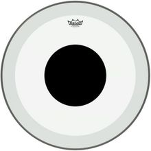 Remo P3-1324-10 Powerstroke P3 Şeffaf Top Black Dot 24" Bas Davul Derisi