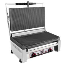 Remta R79 Lüks 2400 W 20 Adet Pişirme Kapasitesi Çelik Izgara ve Tost Makinesi Gri