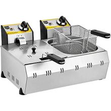 Remta R93 2200 W 5+5 lt Isı Ayarlı Fritöz Çelik