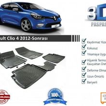 Renault Clio 4 2012 Sonrası 3D Havuzlu Üniversal Oto Paspas