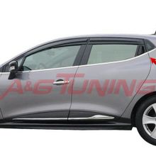 Renault Clio 4 HB Tk Paslanmaz Çelik 8 Parça Krom Cam Çıtası
