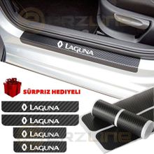 Renault Laguna 4 Adet Karbon Kapı Eşiği Sticker