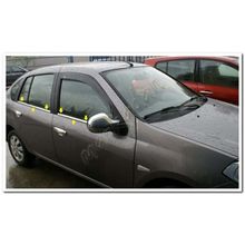 Renault Symbol 2009-2012 4 Parça Krom Cam Çıtası