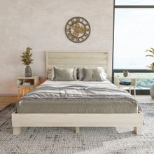 Renazzo Mobilya Hüma Model Doğal Çam Ahşap Yatay 90x190 cm Karyola