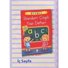 Renkli Standart Kare Çizgili Yazı Defteri A4 Ebat - kollektif