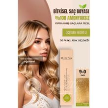 Renna 9-0 Sarı Amonyaksız Bitkisel Yıpranmış Saçlar İçin 60 ml Saç Boyası