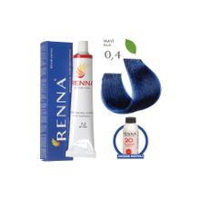 Renna Mavi 60 ML Saç Boyası + Oksidan