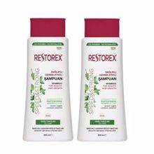 Restorex Hızlı Uzama Etkili İnce Telli ve Yağlı Saçlar 2x500 ml Şampuan