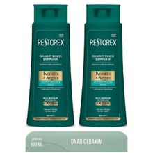 Restorex Keratin Argan 2x500 ml Şampuan