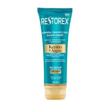 Restorex Keratin Argan Onarıcı 250 ml Saç Bakım Kremi + 200 ml Sıvı Saç Bakım Kremi