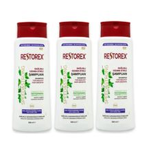 Restorex Saç Dökülmesine Karşı Etkili Sarmaşık Özlü 3x500 ml Şampuan