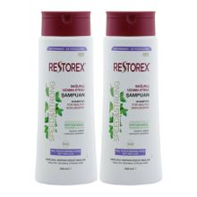 Restorex Sağlıklı Uzama Etkili Sarmaşık Özlü Saç Dökülmesine Karşı 2x500 ml Şampuan
