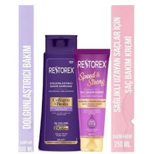 Restorex Speed Strong 250 ml Saç Kremi + Collagen Biotin 3D 500 ml Şampuan