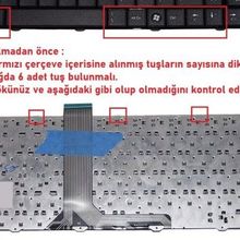 Retro MSI GE60 0ND-412XTR V1 Uyumlu Klavye