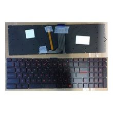 Retro MSI GE72 Apache 7RD-042XTR Kırmızı Işıklı Uyumlu Klavye