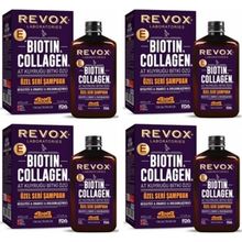 Revox Biotin Collagen At Kuyruğu Bitkisi Özlü Dolgunlaştırıcı 4x400 ml Şampuan