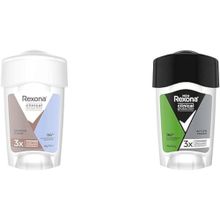 Rexona 45ml Clinical Protection Shower Clean Kadın Stick Deodorant + Rexona Men 45ml Clinical Protection Active Fresh Stick Deodorant