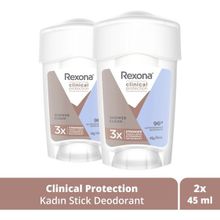 Rexona Clinical Clean Stick Clinical Protection Shower 2x45 ml Kadın Stick Deodorant
