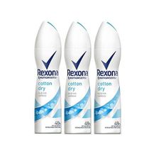 Rexona Cotton Dry 150 ml 3'lü Kadın Sprey Deodorant