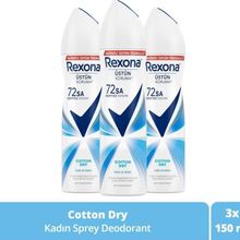 Rexona Cotton Dry 3x150 ml Kadın Sprey Deodorant