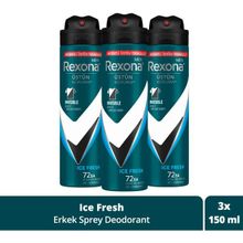 Rexona Men Invisible Ice Fresh 3x150 ml Erkek Deodorant