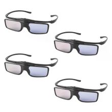 Rf 3D Gözlük, 3D Shutter Gözlük Şarj Edilebilir Rf 3D Tv'ler Ve Projektörler İçin Uygundur Tdg-Bt500a, Ssg-5100Gb, An3dg40, 4'Lü Paket