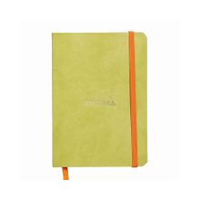 Rhodia Anise Green A6 Yumuşak Deri Kapak Noktalı Defter