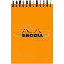 Rhodia Basic Turuncu Kapak Spiralli 80 gr 80 Yaprak Kareli Bloknot
