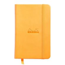 Rhodia Boutique Renkler İtalyan Deri Yumuşak Kapak Çizgili Orange A6 Defter