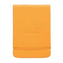 Rhodia Boutique Webnotebook Italyan Deri Kısa Kenarlı Ciltli Üstten Turuncu Sert Kapak Çizgili Defter