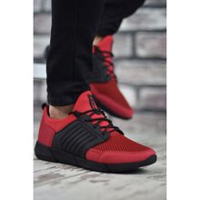 Riccon 0012105 Siyah Kırmızı Erkek Sneaker