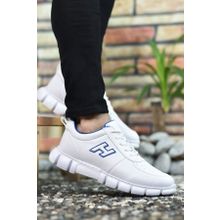 Riccon 0012344 Beyaz Mavi Erkek Sneaker