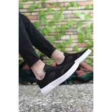 Riccon 0012447 Siyah Beyaz Erkek Sneaker