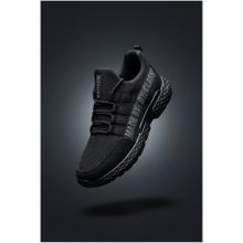 Riccon 0012SANTO Siyah Cilt Erkek Sneaker