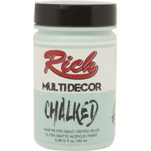 Rich 4546 Retro Mavi 100 ml Multi Decor Chalked Akrilik Boya