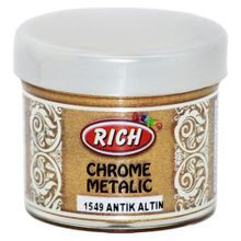 Rich Chrome 1549 Antik Altın 60 cc Metalik Extra Simli Sedefli Boya