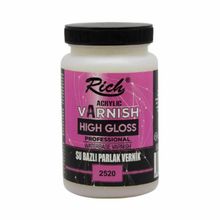 Rich High Gloss VR-250-001 Parlak 130 cc Su Bazlı Vernik