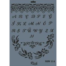 Rich N-114 Yeni Seri XL 35x25 cm Stencil