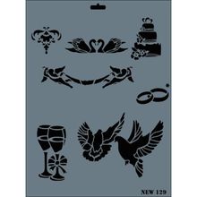 Rich N-129 Yeni Seri XL 35x25 cm Stencil