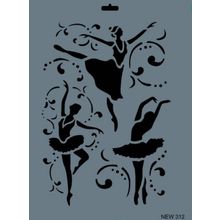 Rich New Seri N-312 35x25 cm Stencil