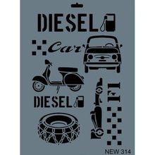 Rich New Seri N-314 35x25 cm Stencil