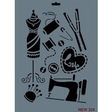 Rich New Seri N-324 35x25 cm Stencil