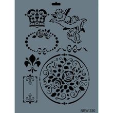 Rich New Seri N-330 35x25 cm Stencil
